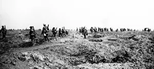 Ginchy: WW1 - Battle of Morval - Infantry moving forward