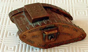 Mckechnie: WW1 brass tank paperweight