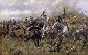 Hand To Hand: WW1 - British Cavalry Unit charges German counterpart
