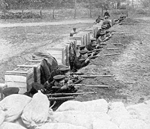 WW1 - British Marines in the Trenches - Defence of Antwerp
