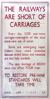 Shortages: WW1 - Carriage Shortages