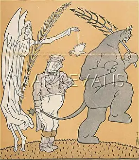 Choices: WW1 CARTOON/BULL DEVIL