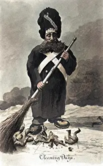 Bearskin: WW1 cartoon, Cleaning Days