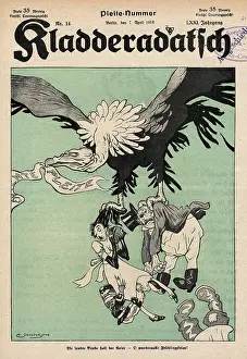 Nestlings: WW1 CARTOON/EAGLE 1918