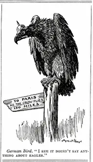 Personifying: WW1 - Cartoon - As the eagle flies