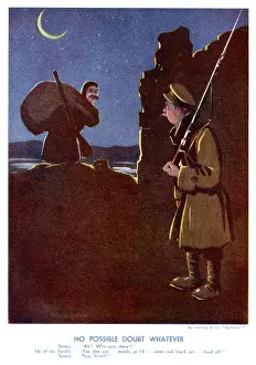 Bairnsfather: WW1 CARTOON/NO DOUBT