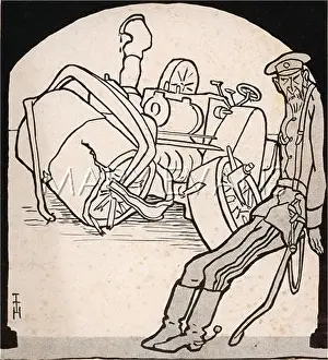 Steamroller: WW1 CARTOON/STEAMROLLER