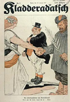 Litovsk: WW1 CARTOON/USSR PEACE