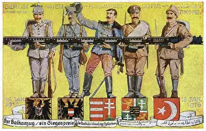 WW1 - The Central Powers unified holding the Balkan Express