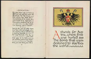 Robert Opie Collection: WW1 - The Child's ABC of the War - dedication and A