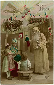 Sep15: WW1 - Christmas Greetings Postcard
