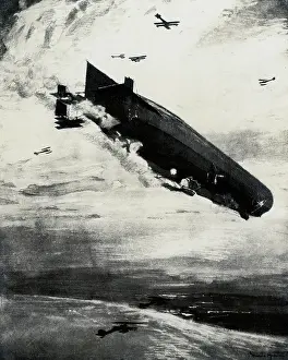 Wellesley: WW1 - Commodore Bigsworth drops bombs on zeppelin, 1915