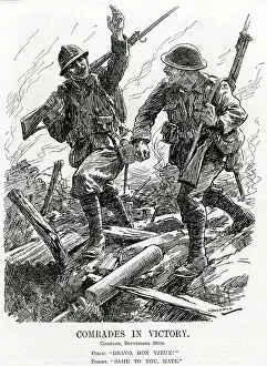 Congratulating: WW1 - Comrades in victory