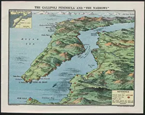 Aegean: WW1 - Daily Mail War Panorama, Gallipoli Peninsula