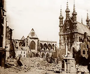 Leuven: WW1 damage, Leuven, Belgium