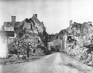 Picardy: WW1 damage at Vailly-sur-Aisne, Framce