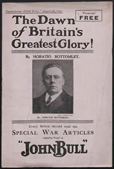 Articles: WW1 - The Dawn of Britain's Greatest Glory!