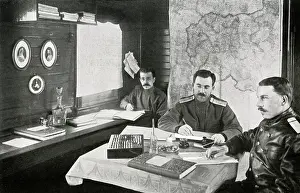 Ledgers: WW1 - Eastern Front - Russian Staff Officers on a Train