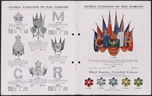 Rosette: WW1 - Electrical Illuminations for Peace Celebration
