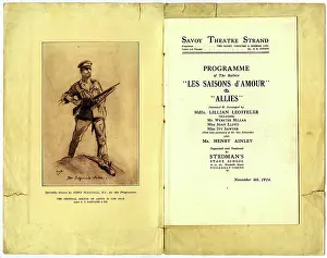 Hassall: WW1 Fundraiser Programme, Savoy Theatre