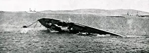 Scuttled: WW1 - German fleet scuttled at Scapa Flow, Scotland, UK