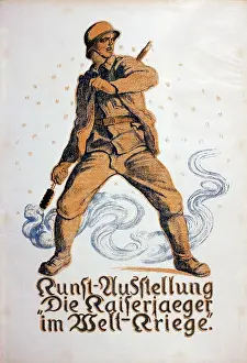Khaki: WW1 German poster, Art Exhibition
