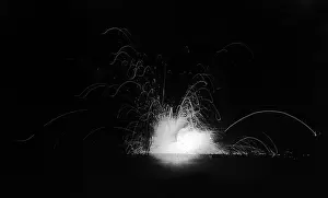 Bursting: WW1 - German Star shell bursting, Ploegsteert