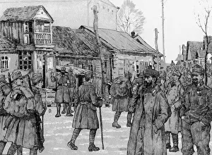 WW1 - German troops on the Eastern Front - behind the lines