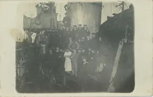 Message: WW1 German Warship at Dock