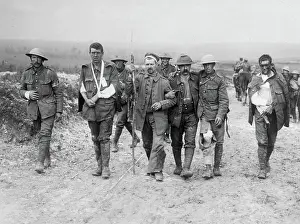 Regimental: WW1 - German wounded and prisoners