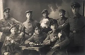 Mascots: WW1 GERMANS WITH MASCOTS