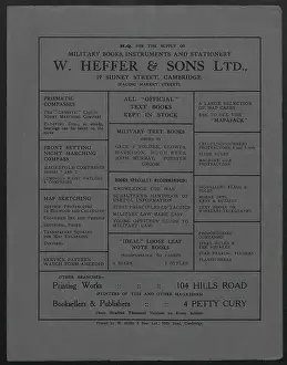 Compasses: WW1 - GOCB Chronicle, Cambridge, back cover