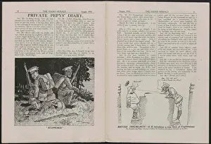 Napkin: WW1 - The Hades Herald, two pages