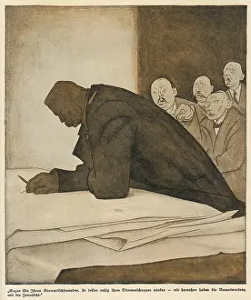 Hesitates: WW1/HINDENBURG CARTOON