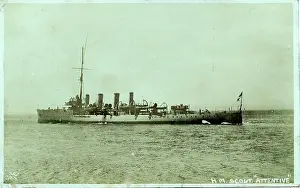 Attentive: WW1 HMS Attentive - Scout Cruiser