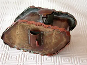 Flandres: WW1 inkwell, model of a tank