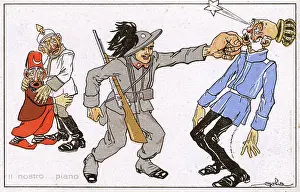 Stereotypes: WW1 - Italian Propaganda postcard