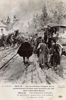 Correspondents: WW1 - Journalists greeted by German shells at Reims