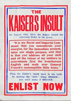Insult: WW1 - Kaiser's Insult