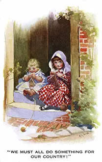 Knitter: WW1 knitting - patriotic postcard