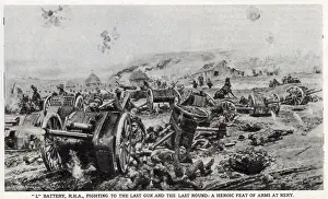 Nery: WW1- L Battery in action at Nery