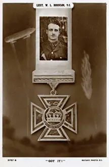Cuffley: WW1 - Lieutenant William Leefe Robinson, awarded the V.C