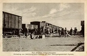 Jun16: WW1 - Loading Trench-building materials - Krymne, Ukraine