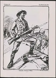 Raemaekers: WW1 - The Message from Mars, cartoon