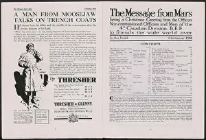 Tailors: WW1 - The Message from Mars, two pages