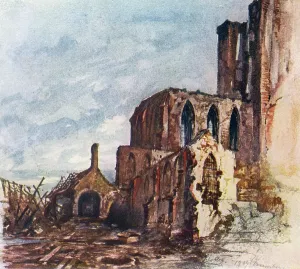 Messines: WW1 MESSINES CHURCH 1914