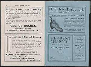 Broker: WW1 - The National Guard magazine, inside back pages