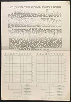 Pastimes: WW1 - The New Game of Jutland, instructions