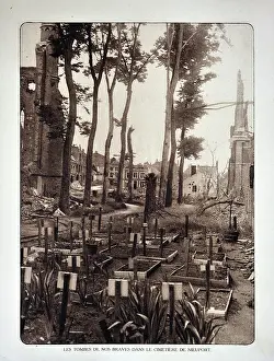 Churchyard: WW1 - New graves on of fallen soldiers