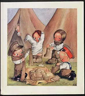 Knitted: WW1 - The Peek-A-Boos in Camp